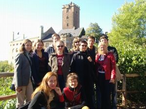 Gruppenfoto auf der Wartburg